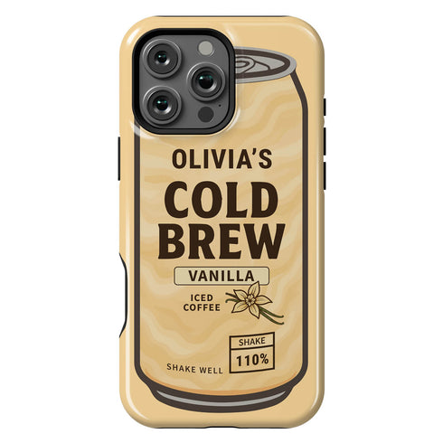 Personalized Coffee Lovers Cold Brew iPhone Case
